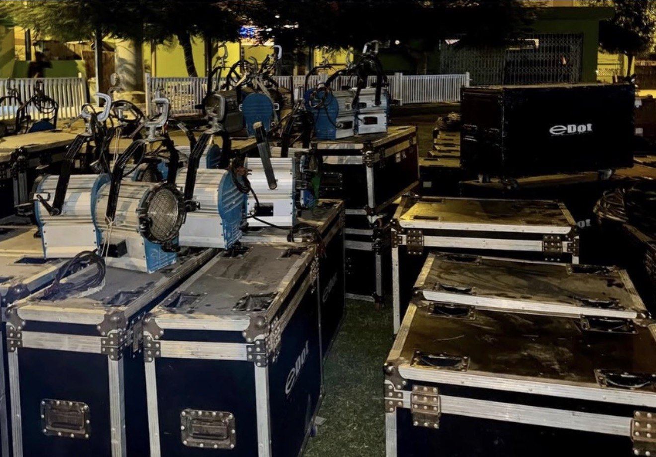 Edot flight cases and lighting fixtures